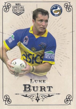 2018 NRL Glory Common Card - Base 126 Luke Burt Parramatta Eels