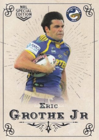 2018 NRL Glory Common Card - Base 128 Eric Grothe Jr Parramatta Eels
