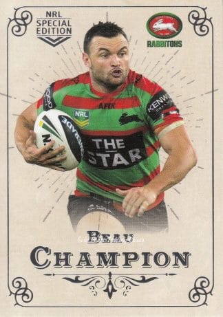 2018 NRL Glory Common Card - Base 137 Beau Champion South Sydney Rabbitohs