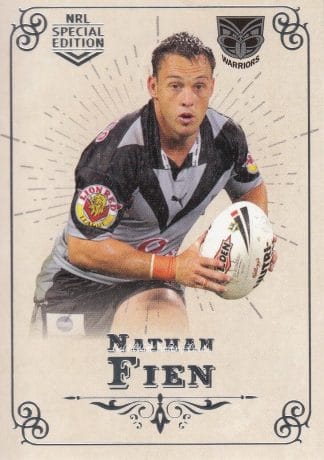 2018 NRL Glory Common Card - Base 151 Nathan Fien Warriors