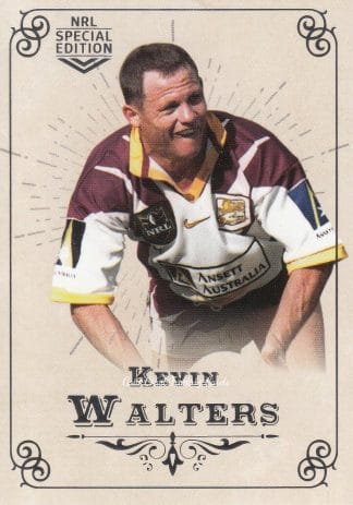 2018 NRL Glory Common Card - Base 176 Kevin Walters Brisbane Broncos