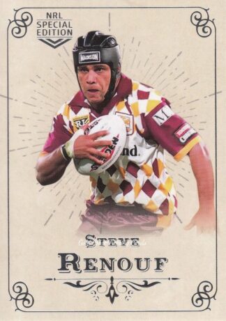 2018 NRL Glory Common Card - Base 179 Steve Renouf Brisbane Broncos