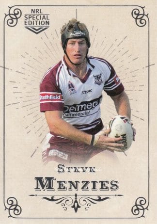 2018 NRL Glory Common Card - Base 182 Steve Menzies Manly Sea Eagles