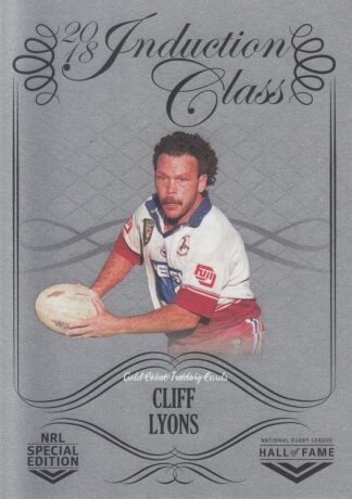 2018 NRL Glory Charter Class Chrome - CCC101 Cliff Lyons Manly Sea Eagles