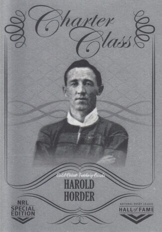 2018 NRL Glory Charter Class Chrome - CCC015 Harold Horder