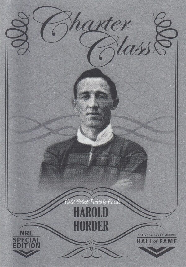 2018 NRL Glory Charter Class Chrome - CCC015 Harold Horder