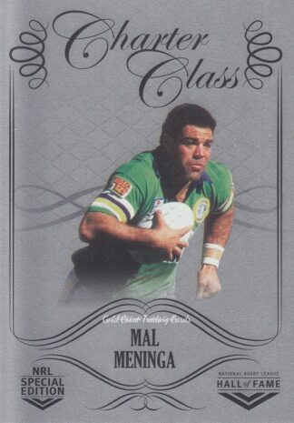 2018 NRL Glory Charter Class Chrome - CCC080 Mal Meninga Canberra Raiders