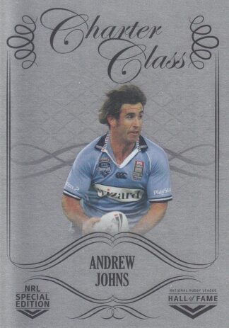 2018 NRL Glory Charter Class Chrome - CCC097 Andrew Johns Newcastle Knights