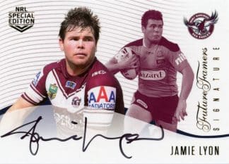2018 NRL Glory Future Famers Signature - FFS04 Jamie Lyon Manly Sea Eagles
