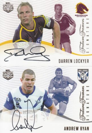 2018 NRL Glory Future Famers Signatures