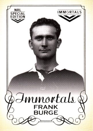 2018 NRL Glory Oversize Immortals Photo Case Card - IMPC10 Frank Burge St George Dragons