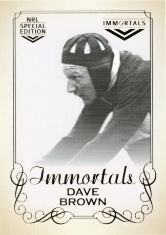 2018 NRL Glory Oversize Immortals Photo Case Card - IMPC11 Dave Brown Roosters