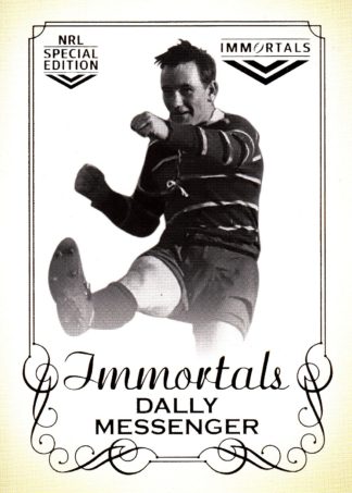 2018 NRL Glory Oversize Immortals Photo Case Card - IMPC09 Dally Messenger Roosters