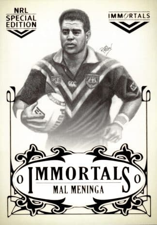 2018 NRL Glory Immortals Sketch - IMSK13 Mal Meninga Canberra Raiders