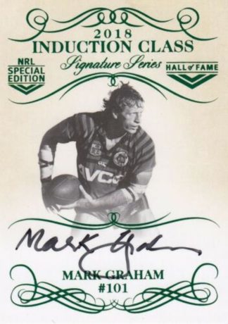 2018 NRL Glory Induction Class Signature - INDS01 Mark Graham North Sydney Bears
