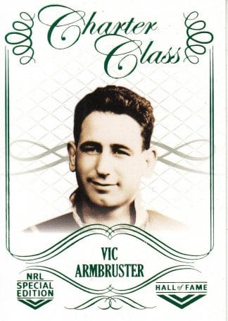 2018 NRL Glory Charter Class - CC022 Vic Armbruster
