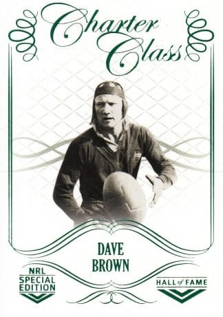 2018 NRL Glory Charter Class - CC032 Dave Brown