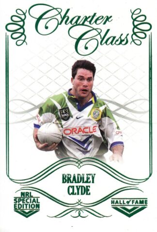 2018 NRL Glory Charter Class - CC095 Bradley Clyde Canberra Raiders
