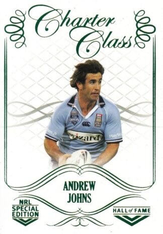 2018 NRL Glory Charter Class - CC097 Andrew Johns Newcastle Knights