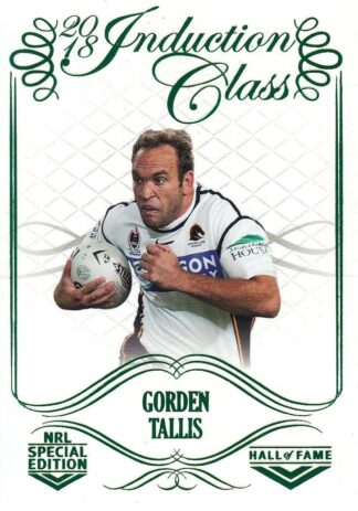 2018 NRL Glory Charter Class - CC103 Gorden Tallis Brisbane Broncos