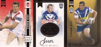 2018 NRL Milestones Card 03 - Josh Morris Canterbury Bulldogs