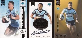 2018 NRL Milestones Card 04 - Valentine Holmes Cronulla Sharks