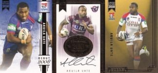2018 NRL Milestones Card 06 - Akuila Uate Manly Sea Eagles