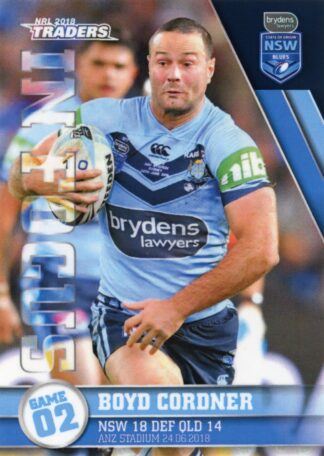 2018 NRL Traders Player In Focus Origin - IFSOO02 Boyd Cordner NSW Blues