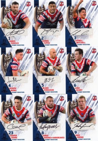 2018 NRL Premiers Signature Collection Set - PPC01 to PPC20 Sydney Roosters - #41 / 50