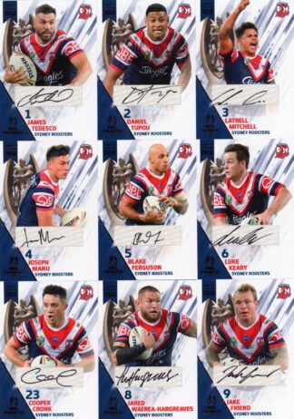 2018 NRL Premiers Signature Collection Set - PPC01 to PPC20 Sydney Roosters - #41 / 50