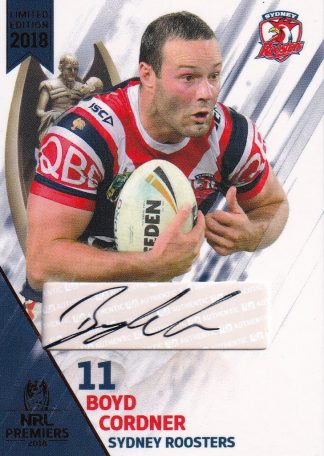 2018 NRL Premiers Signature Series - PPC12 Boyd Cordner Sydney Roosters