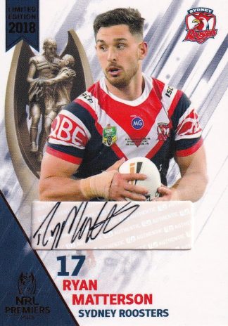2018 NRL Premiers Signature Series - PPC18 Ryan Matterson Sydney Roosters