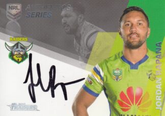 2018 NRL Traders Authentic Signatures - AS02 Jordan Rapana Canberra Raiders
