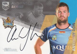 2018 NRL Traders Authentic Signatures - AS05 Anthony Don Gold Coast Titans
