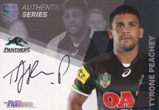 2018 NRL Traders Authentic Signatures - AS11 Tyrone Peachey Penrith Panthers