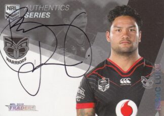 2018 NRL Traders Authentic Signatures - AS15 Issac Luke Warriors