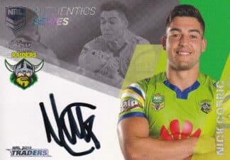 2018 NRL Traders Authentic Signatures - AS17 Nick Cotric Canberra Raiders