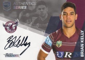 2018 NRL Traders Authentic Signatures - AS18 Brian Kelly Manly Sea Eagles