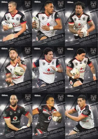 2018 NRL Traders Base Team Set - Warriors