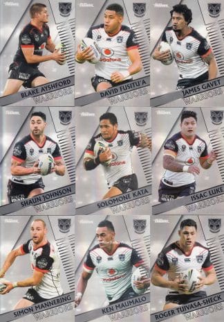 2018 NRL Traders Pearl Special Team Set - Warriors