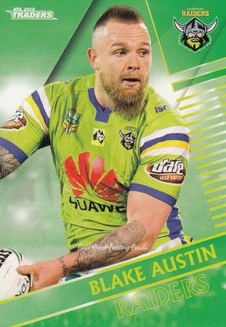 2018 NRL Traders Common Card - Base 012 Blake Austin Canberra Raiders