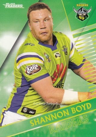 2018 NRL Traders Common Card - Base 013 Shannon Boyd Canberra Raiders