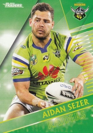 2018 NRL Traders Common Card - Base 019 Aidan Sezer Canberra Raiders