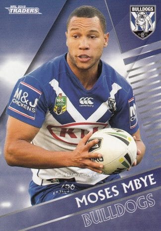 2018 NRL Traders Common Card - Base 027 Moses Mbye Canterbury Bulldogs