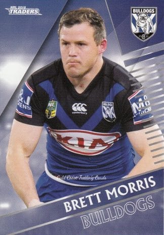 2018 NRL Traders Common Card - Base 028 Brett Morris Canterbury Bulldogs