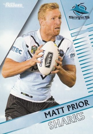 2018 NRL Traders Common Card - Base 038 Matt Prior Cronulla Sharks