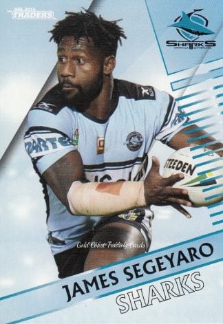 2018 NRL Traders Common Card - Base 039 James Segeyaro Cronulla Sharks