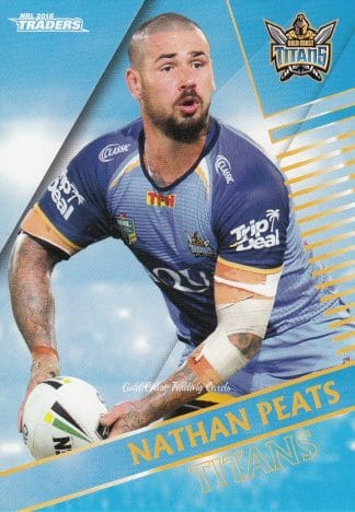 2018 NRL Traders Common Card - Base 047 Nathan Peats Gold Coast Titans