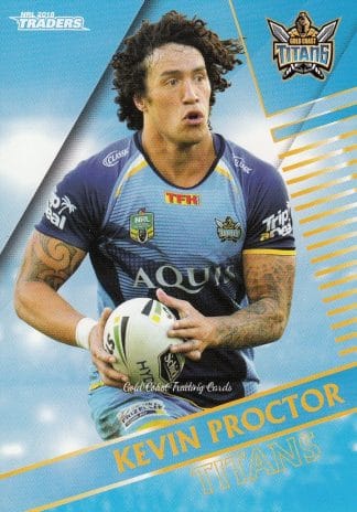 2018 NRL Traders Common Card - Base 048 Kevin Proctor Gold Coast Titans