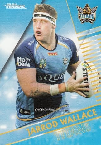 2018 NRL Traders Common Card - Base 050 Jarrod Wallace Gold Coast Titans